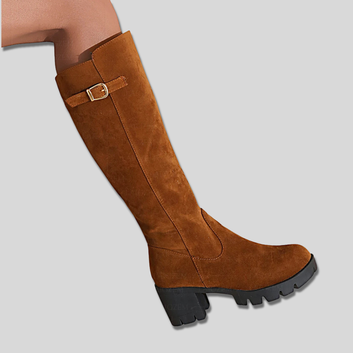 Calista - Suede Knee High Boots