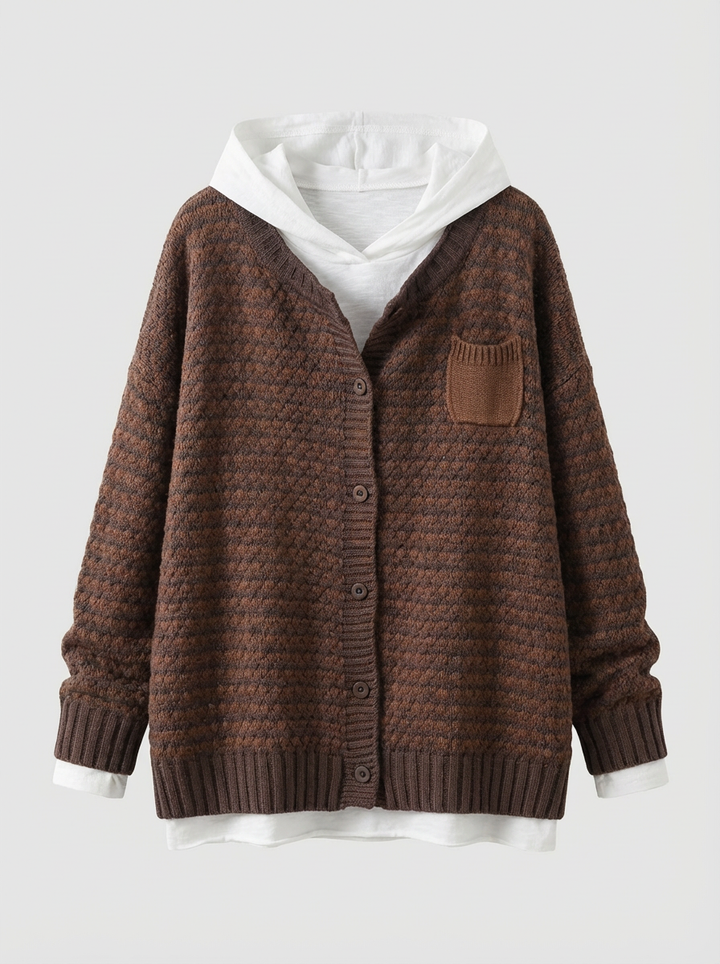 SELIORA | TEXTURED KNIT CARDIGAN