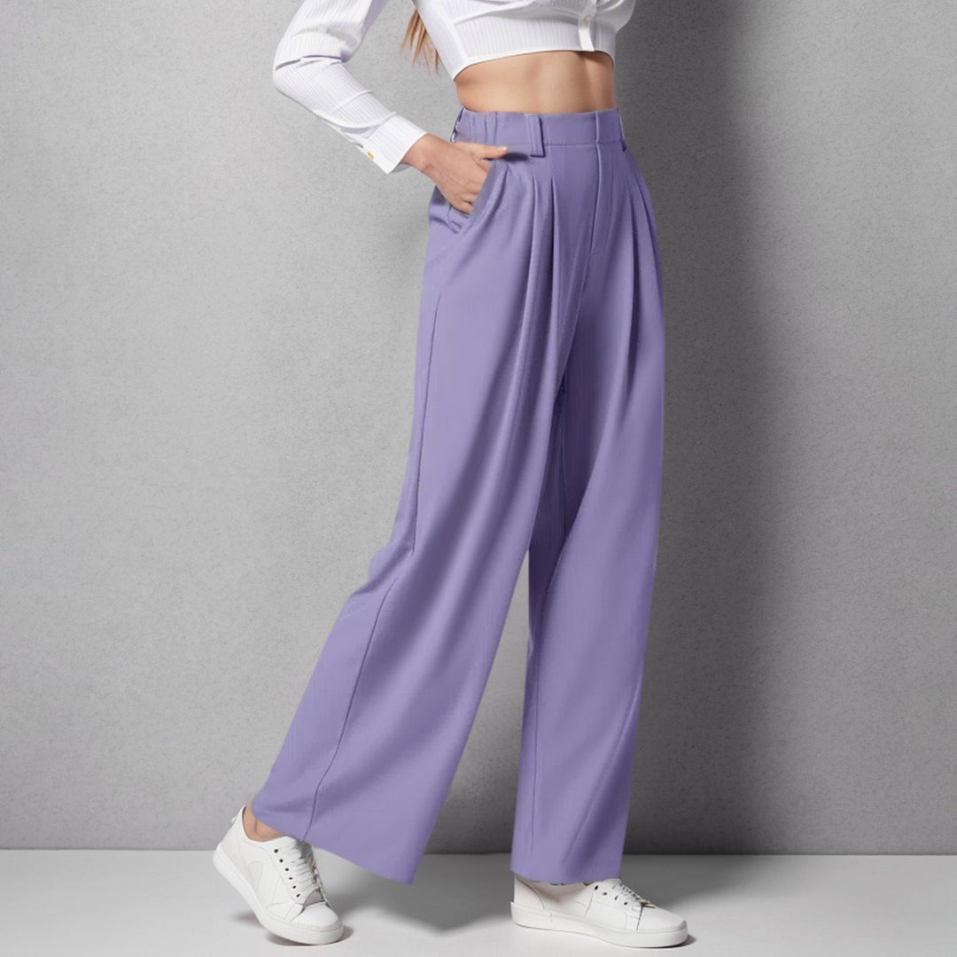 High Waist Pants – Loose Fit &amp; Flexible Waistband