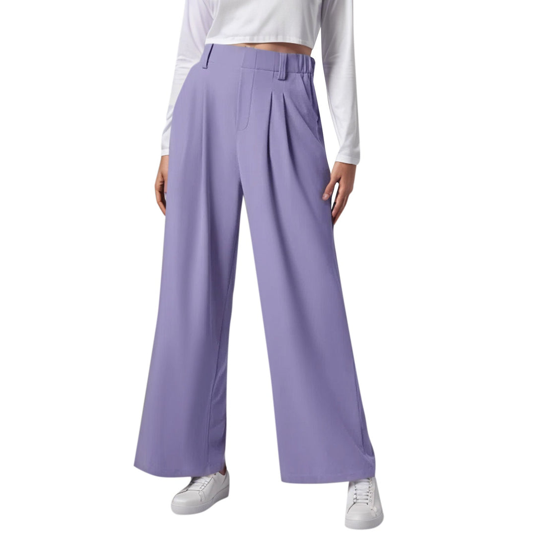 High Waist Pants – Loose Fit &amp; Flexible Waistband