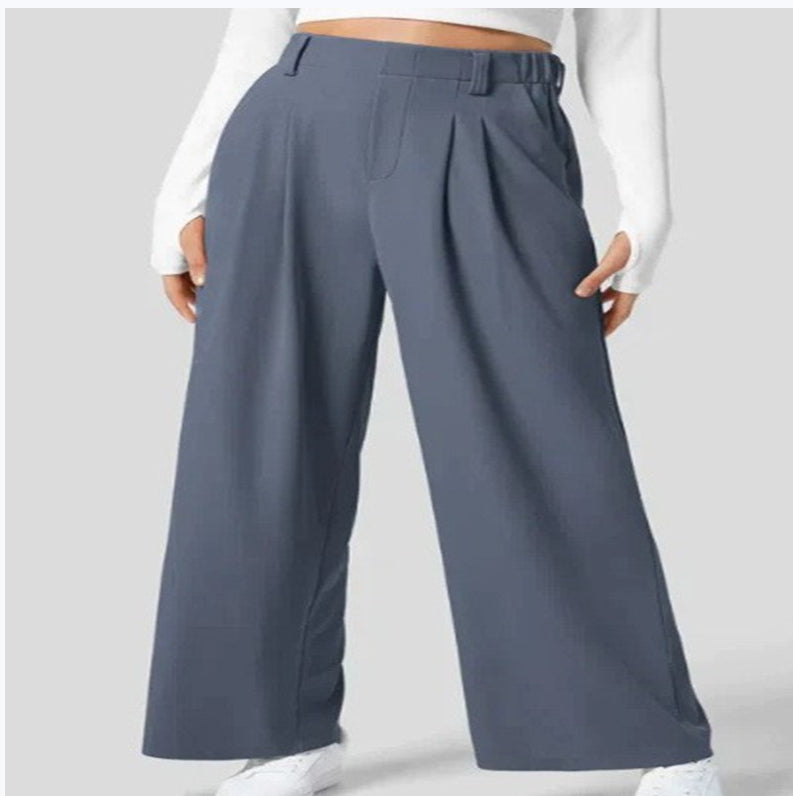 High Waist Pants – Loose Fit &amp; Flexible Waistband