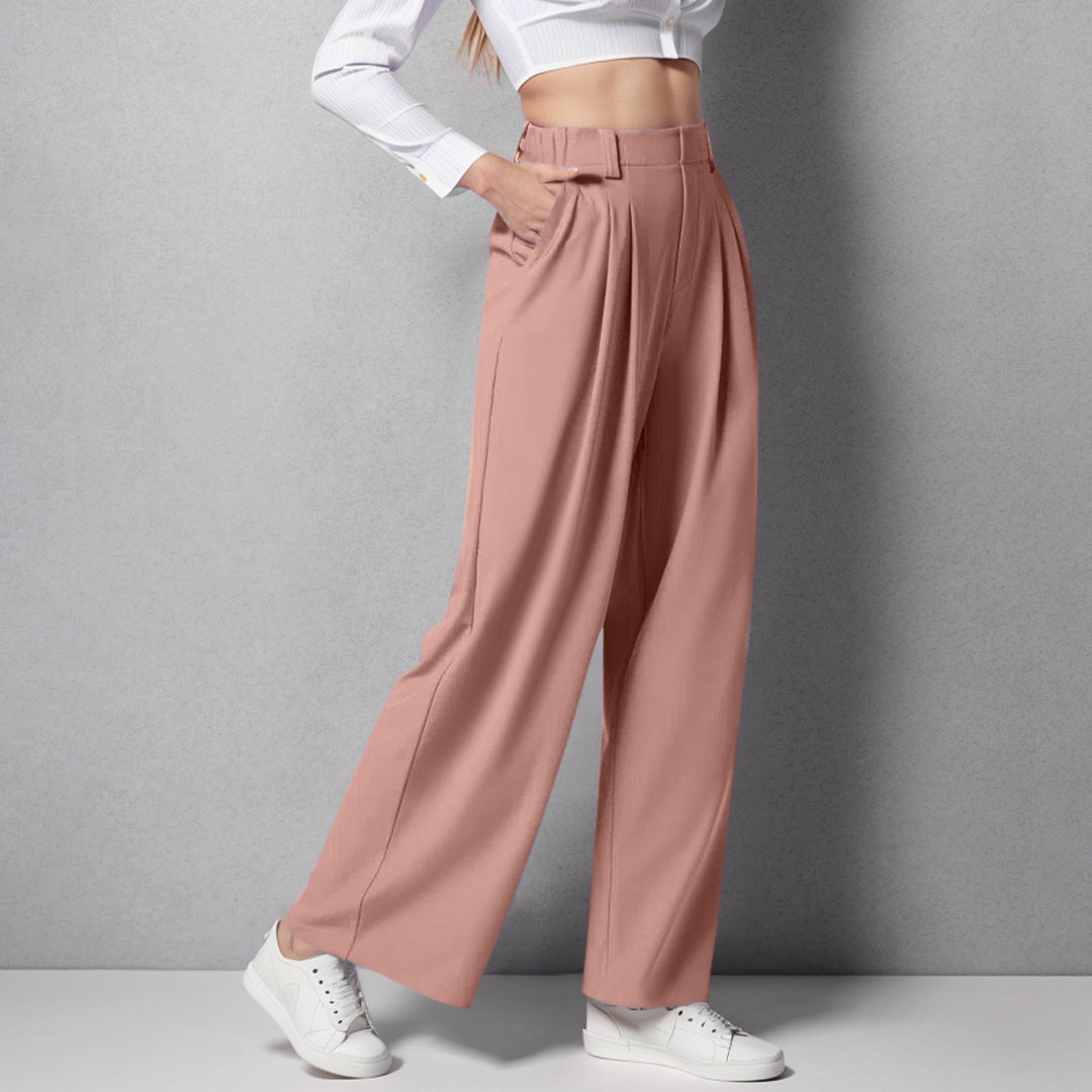 High Waist Pants – Loose Fit &amp; Flexible Waistband