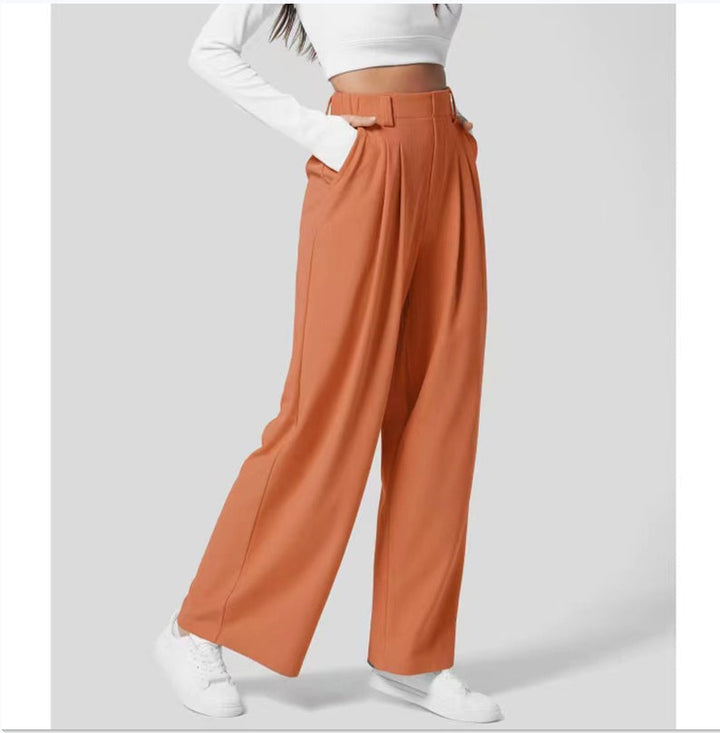 High Waist Pants – Loose Fit &amp; Flexible Waistband