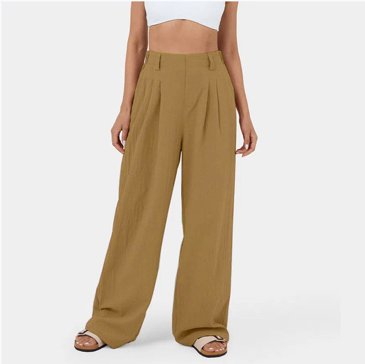 High Waist Pants – Loose Fit &amp; Flexible Waistband