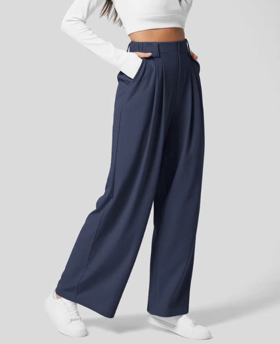 High Waist Pants – Loose Fit &amp; Flexible Waistband