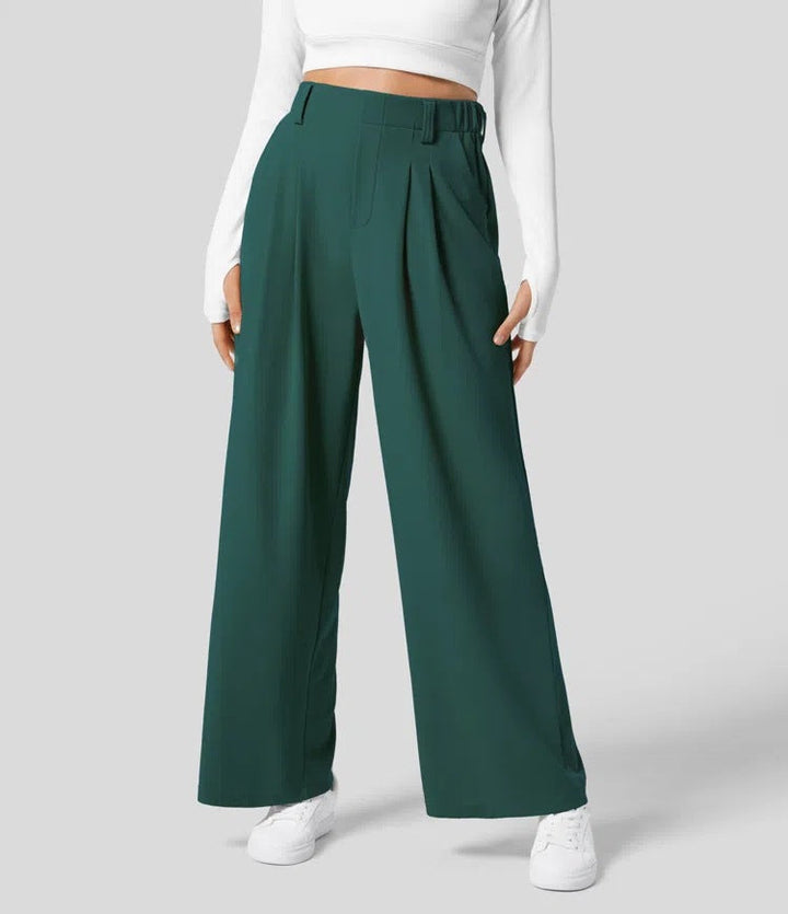 High Waist Pants – Loose Fit &amp; Flexible Waistband