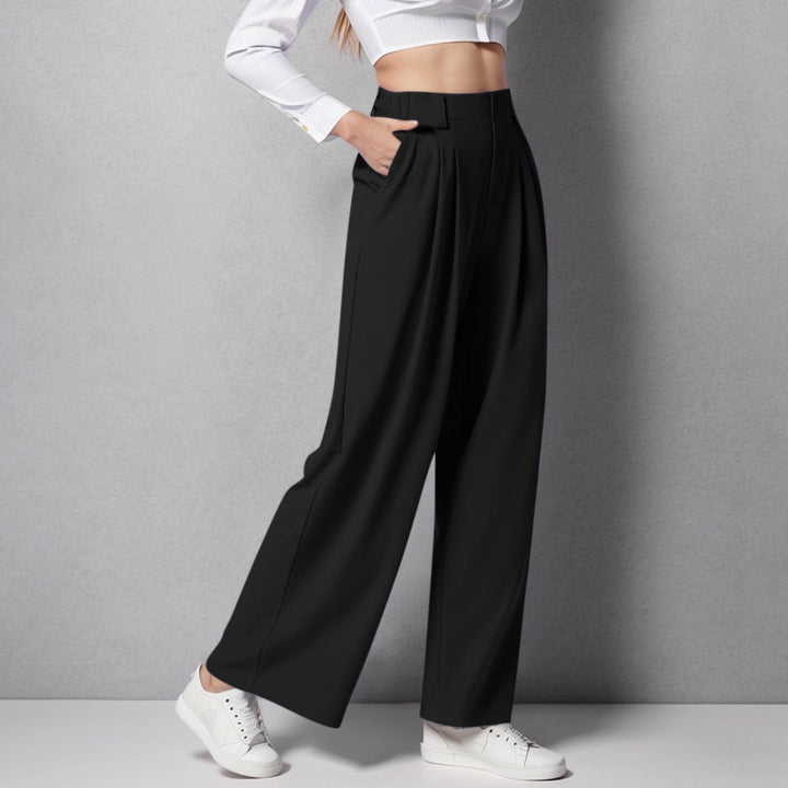 High Waist Pants – Loose Fit &amp; Flexible Waistband