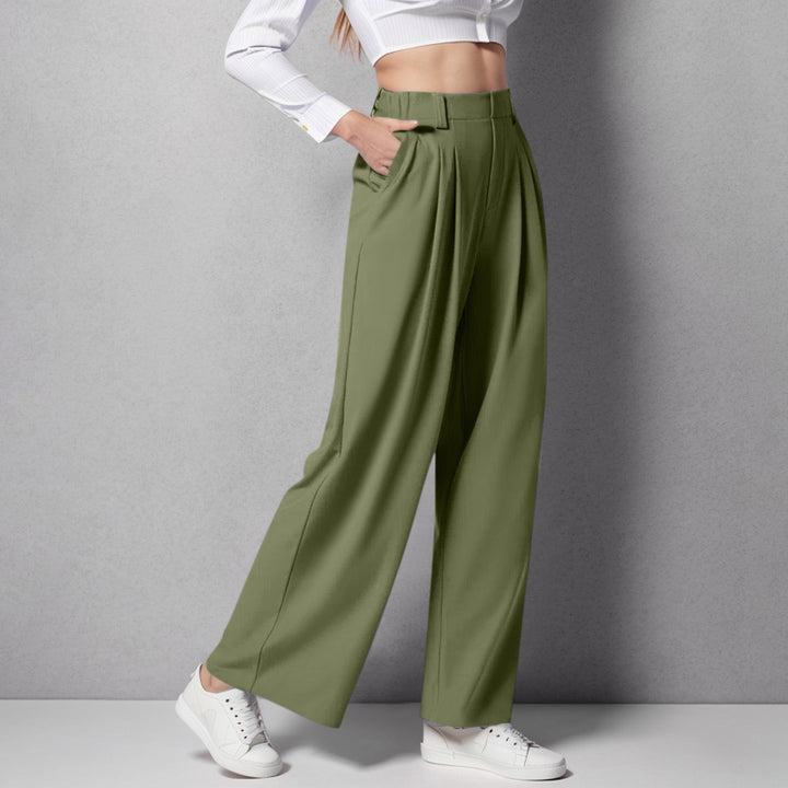 High Waist Pants – Loose Fit &amp; Flexible Waistband