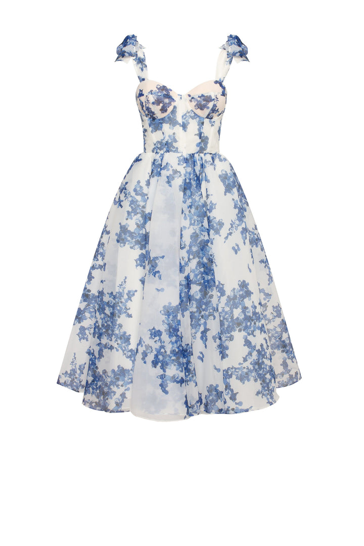 Charming blue Midi Dress