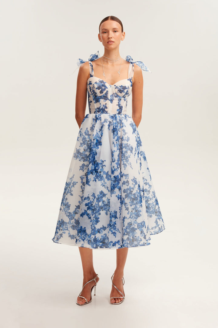 Charming blue Midi Dress