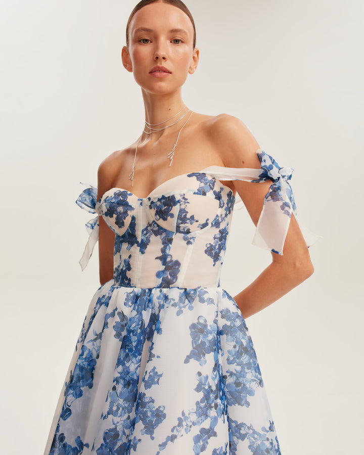 Charming blue Midi Dress